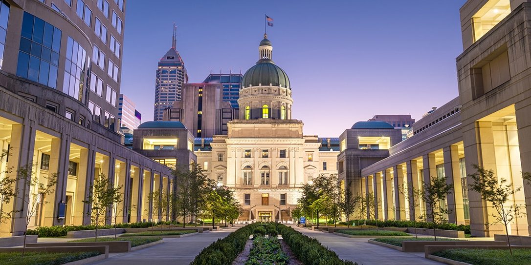 Indiana State Capitol Building in Indianapolis